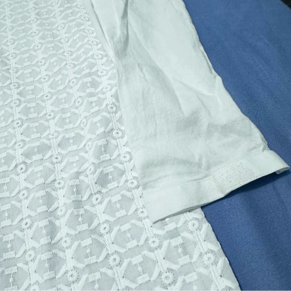 Boys 2 Piece Pakistani Shalwar Kameez White Cotton Kurta Fully Embroidered - Picture 6 of 10